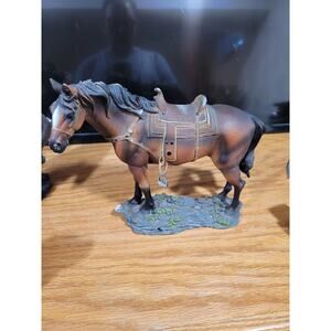 Southwest Theme Detailed Horse and saddle figure 12x9